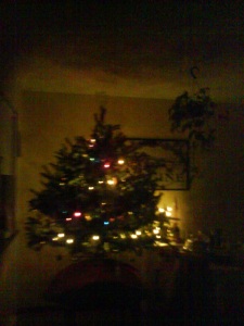 Our tree, all lit up
