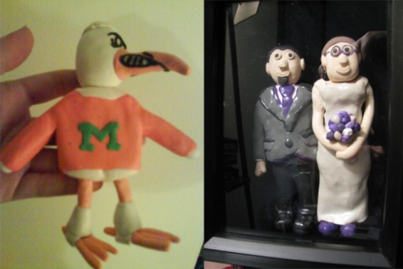 Two of my clay creations